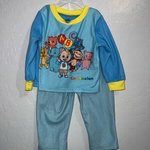 CoComelon Blue and Yellow Kids Pajama Set 2T